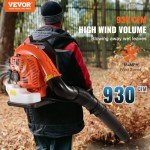 VEVOR 79CC Gas Backpack Leaf Blower, 930CFM