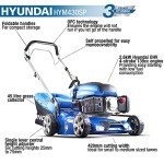 Hyundai 43cm Gas Lawn Mower with 5 Heights