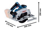Bosch GKS 18V 57-2 Cordless Circular Saw