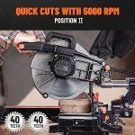 DOVAMAN 340mm Sliding Mitre Saw with Blades