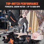 DOVAMAN 340mm Sliding Mitre Saw with Blades