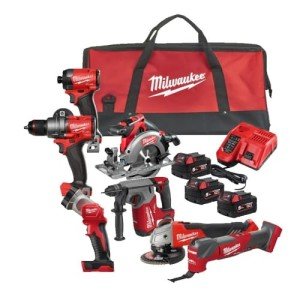 Milwaukee M18 FPP7A3 18V Cordless Tool Set