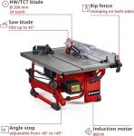 Einhell TC-TS 200 Portable Table Saw for Woodworking