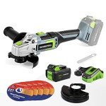 WORKPRO 20V Cordless Angle Grinder with Battery