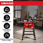Excel 10" Table Saw with 1800W Motor & Extensions