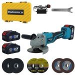 Huhomco Cordless Angle Grinder with Batteries & Charger