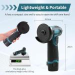 12V Cordless Mini Angle Grinder with Accessories