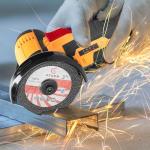 Cordless Mini Angle Grinder with Batteries and Discs