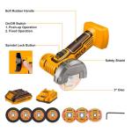 INGCO 20V Cordless Mini Angle Grinder with Battery