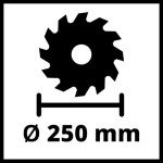 Einhell TC-TS 2225 U Table Saw with Stand