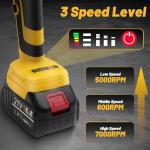 Cordless Brushless Angle Grinder with 2 Batteries