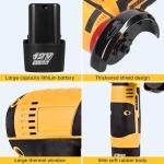 Cordless Mini Angle Grinder with Batteries and Discs