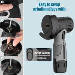 LIROPAU 12V Mini Cordless Angle Grinder Set