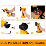 INGCO 20V Cordless Mini Angle Grinder with Battery
