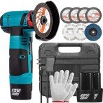 Mini Cordless 12V Angle Grinder with Batteries