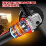 21V Cordless Brushless Angle Grinder with Accessories