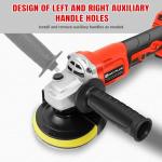 21V Cordless Brushless Angle Grinder with Accessories