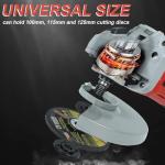 Cordless 21V Angle Grinder with Batteries and Discs