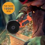 Cordless Mini Angle Grinder with Battery and Charger