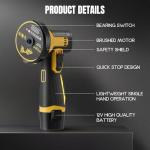 12V Mini Cordless Angle Grinder Tool Set