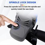 Cordless 21V Angle Grinder with Battery and Accessories