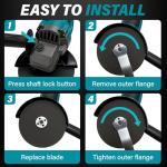 Cordless Angle Grinder with Batteries, 8500RPM