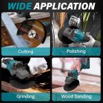 Cordless Angle Grinder with Batteries, 8500RPM