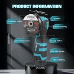 Cordless Mini Angle Grinder with Batteries and Discs