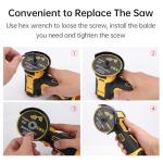 VISLONE Cordless Mini Angle Grinder Kit with Accessories