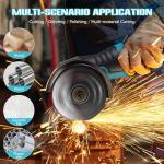 Cordless Mini Angle Grinder with Batteries and Discs