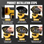 12V Mini Cordless Angle Grinder Tool Kit