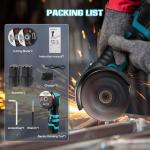 Cordless Mini Angle Grinder with Batteries and Discs