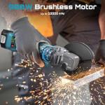 SEESII 21V Cordless Angle Grinder with Batteries