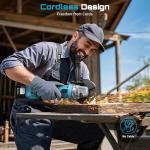 SEESII 21V Cordless Angle Grinder with Batteries