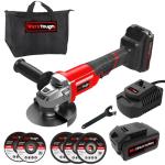 WerkTough 20V Cordless Angle Grinder Kit