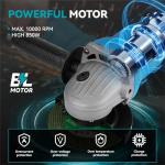 Yofidra 21V Cordless Angle Grinder with Batteries