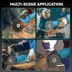 Yofidra 21V Cordless Angle Grinder with Batteries