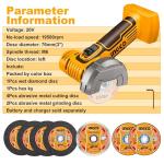 INGCO 20V Cordless Mini Angle Grinder 19500RPM