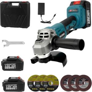 WUDLEP 21V Brushless Cordless Angle Grinder Kit