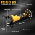 Cordless Brushless Angle Grinder for Dewalt 20V