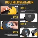 Cordless Brushless Angle Grinder for Dewalt 20V