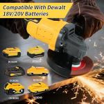 Cordless 125MM Angle Grinder for Dewalt Batteries