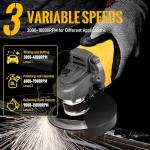 Cordless Brushless Angle Grinder for Dewalt 20V
