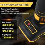 Cordless 125MM Angle Grinder for Dewalt Batteries