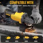 Cordless Brushless Angle Grinder for Dewalt 20V