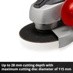 Einhell 18V Cordless Angle Grinder with Battery
