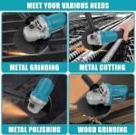 WUDLEP 21V Brushless Cordless Angle Grinder Kit