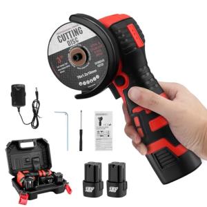 Mini Cordless Angle Grinder with 2 Discs