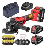 Avhrit 21V Cordless Angle Grinder with Batteries