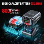 Avhrit 21V Cordless Angle Grinder with Batteries